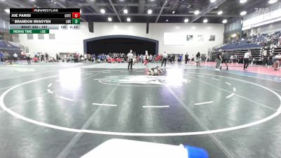 157 lbs Cons. Round 3 - Joe Parisi, Cumberland (Tenn.) vs Brandon Irigoyen, Lindsey Wilson (Ky.)