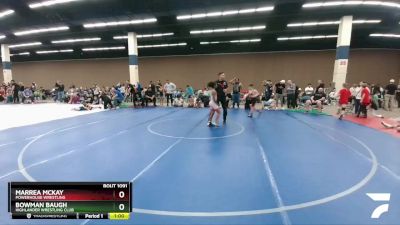 86 lbs Round 4 - Marrea McKay, Powerhouse Wrestling vs Bowman Baugh, Highlander Wrestling Club