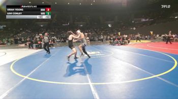 3A Boys 138 lbs Cons. Round 2 - Uriah Young, Douglas Boys vs Levi Conley, Harrisburg Boys