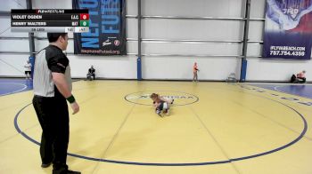 56 lbs Rr Rnd 1 - Violet Ogden, Elite Athletic Club Gold vs Henry Walters, Mat Warriors Red