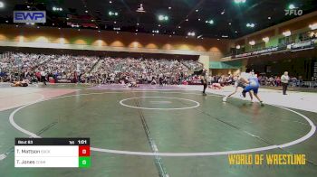 200 lbs Round Of 64 - TJ Mattson, Buckaroo Wrestling vs Tegan Jones, Conrad Wrestling Club