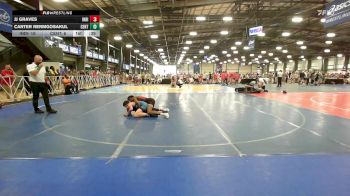 132 lbs Rr Rnd 2 - JJ Graves, Indiana Outlaws Gray vs Carter Rermgosakul, CentralMD Blue