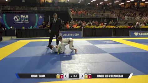 Maybel Sue Shirly Boggan vs Kenna E Camia 2025 Pan Kids Jiu-Jitsu IBJJF Championship