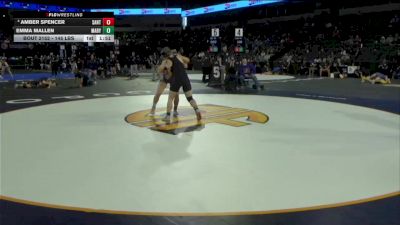 145 lbs Round Of 32 - Amber Spencer, Santana (SD) vs Emma Mallen, Marysville (SJ)