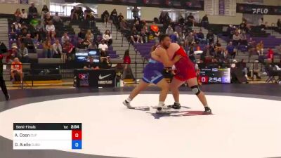 130 kg Semifinal - Adam Coon, Cliff Keen Wrestling Club vs Darryl Aiello, Dubuque RTC