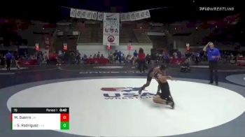 78 lbs Cons. Round 2 - Samuel Rodriguez, CVBJJ vs Maddux Guerra, California