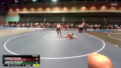 88-92 lbs Round 1 - Connor Tolman, Fallon Outlaws Wrestling Club vs Jeremiah Fragoso, Damonte Ranch Mustangs