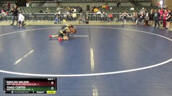 65 lbs Finals (2 Team) - Tiago Cortes, Iron Rams Wrestling Club vs Waylon Wilson, West Des Moines Wrestling Club