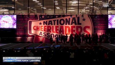 University Cheer Force - Lightning [2026 L4 - U16 Day 2] 2026 NCA Roseville Showdown
