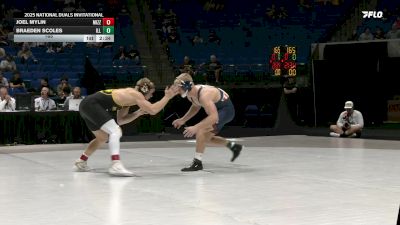 165 lbs Placement Matches (16 Team) - Joel Mylin, Missouri vs Braeden Scoles, Illinois