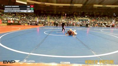 64 lbs Quarterfinal - Lincoln Sanders, Team Tulsa Wrestling Club vs Jeremiah Minikwu, BTWC