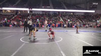 65 lbs Round 1 - Kaylee Schields, Goodland Wrestling Club vs Nyliah Dinkel, Russell Wrestling Club