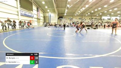 220 lbs Rr Rnd 2 - Marcus Burgos, Journeymen Wrestling Club vs Colin Spreader, Kellam Mat Rats