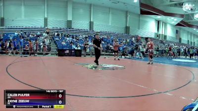 187 lbs Cons. Semi - Caleb Pulfer, OH vs Zayne Zeeuw, MI