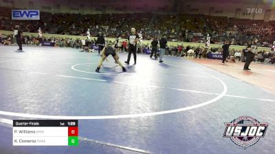 80 lbs Quarterfinal - Presley Williams, Sperry Wrestling Club vs Kaidence Cisneroz, Powerhouse Wrestling Academy