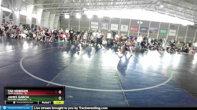 92 lbs Quarters & Wb (16 Team) - Tad Nebeker, Team Wyoming vs James Garcia, Western Nebraska