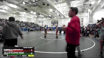 130 lbs Champ. Round 1 - Zelilah Elliston-perez, Upland vs Gabrielle Hermosillo, Rosary Academy