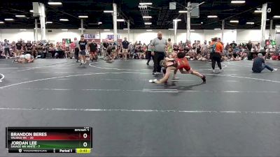 138 lbs Round 2 (6 Team) - Brandon Beres, Validus WC vs Jordan Lee, Savage WA White