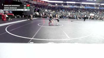 78 lbs Round Of 16 - Emmeline Bowerman, Madill Takedown Club vs Sophia McMullin, Rogue Warrior WC