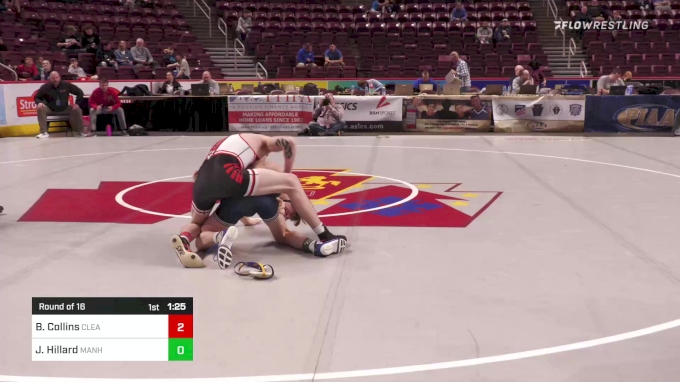 126 lbs Round Of 16 - Brady Collins, Clearfield vs Josh Hillard ...