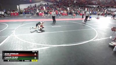 72 lbs Cons. Round 3 - Carson Eilbes, Kewaskum Wrestling vs Jevin Spindler, Stratford