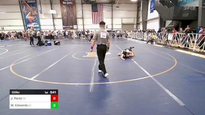 120 lbs Consi Of 64 #2 - Jaycob Perez, NC vs Will Edwards, SC