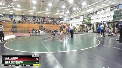 126 lbs Semifinal - Jake Haluska, Temecula Valley vs Keoni Bumanglag, Granite Hills (El Cajon)