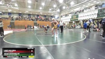126 lbs Semifinal - Jake Haluska, Temecula Valley vs Keoni Bumanglag, Granite Hills (El Cajon)