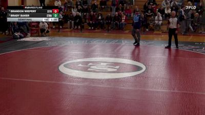 157 lbs Semifinal - Brady Baker, St. Mary`s vs Brandon Wiepert, St. Francis