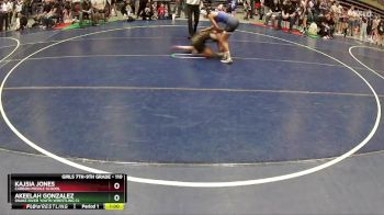 110 lbs Cons. Round 2 - Akeelah Gonzalez, Snake River Youth Wrestling Cl vs Kajsia Jones, Carbon Middle School