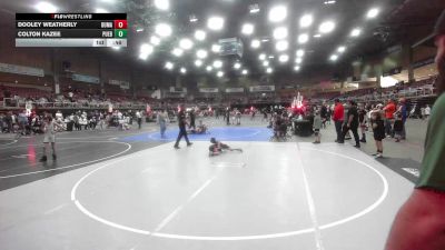 43 lbs Rr Rnd 4 - Dooley Weatherly, Dumas WC vs Colton Kazee, Pueblo County WC