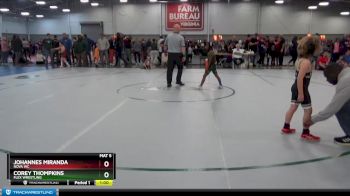 62 lbs Champ. Round 2 - Corey THOMPKINS, Flex Wrestling vs Johannes Miranda, Nova WC