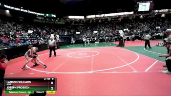 84 lbs Champ. Round 2 - Joseph Prosuch, LCWC3 vs Landon Williams, BEA2