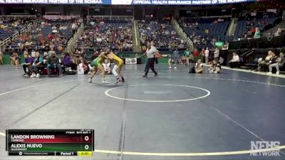 1A 150 lbs Cons. Round 1 - Alexis Nuevo, Alleghany vs Landon Browning, Tarboro