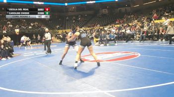145 Class 2 lbs Cons. Round 3 - Cecilia Del Real, Grain Valley vs Caroline Owens, Seckman
