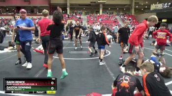 115 lbs Round 5 (6 Team) - Daxton Downing, Greater Heights vs Davin Renick, Honey Badger Wrestling Club