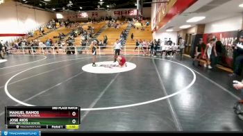 132 lbs 3rd Place Match - Jose Rios, Worland Middle School vs Manuel Ramos, Riverton Middle School