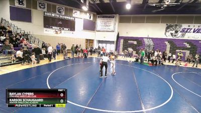 42 lbs Cons. Round 2 - Karson Schaugaard, Aviator Wrestling Academy vs Raylan Cypers, Stallions Wrestling Club