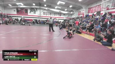 65 lbs Cons. Round 1 - Luke Bacus, Odessa Youth Wrestling vs Titus Strauss, Butler Youth Wrestling Club