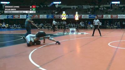 157 lbs Semis & Wb (16 Team) - Dylan Smith, Colonial Forge vs Brennan Loving, Deep Run