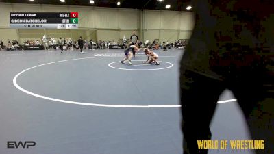 80 lbs 5th Place - Uzziah Clark, OK Elite 12U Black vs Gideon Batchelor, Storm 12U