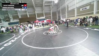 150 lbs Quarterfinal - Wyatt Bingham, Champions Wrestling Club vs Ferrin Mathews, Bryce Valley