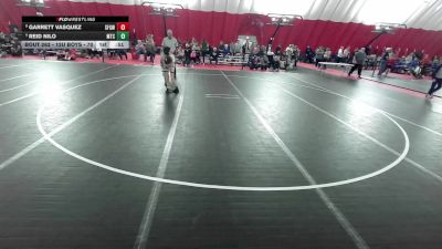 12U Boys - 70 lbs Cons. Round 5 - Reid Nilo, Maverick Training Center vs Garrett Vasquez, St. Francis Gladiators Wrestling Club