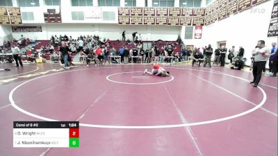 106 lbs Consi Of 8 #2 - Dylan Wright, Milford vs Jackson Nbonihamkuye, Holyoke