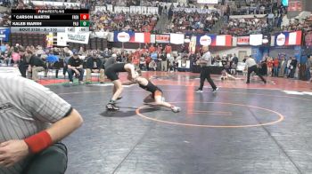 A - 110 lbs Cons. Round 1 - Carson Martin, Frenchtown vs Kaleb Marsh, Park (Livingston)/Sweet Grass County (Big Timber)