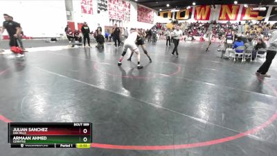 150 lbs Cons. Round 4 - Julian Sanchez, Oak Hills vs Armaan Ahmed, Cerritos