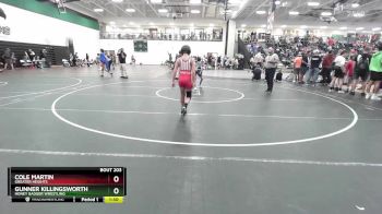 90 lbs Quarterfinal - Gunner Killingsworth, Honey Badger Wrestling vs Cole Martin, Greater Heights