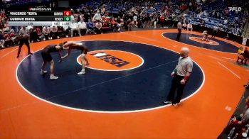175 lbs Semis & 1st Wrestleback (8 Team) - Vincenzo Testa, Aurora (Marmion Academy) vs Connor Moga, Arlington Heights (Hersey)