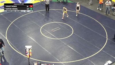 98 lbs Quarterfinal - Violet Weber, Mt. Lebanon vs Sophie Hensel, Slippery Rock