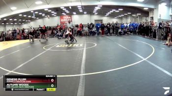 42-44 lbs Round 2 - Genesis Pluim, Guerrilla Wrestling (GWA) vs Autumn Woods, King William Youth Wrestling